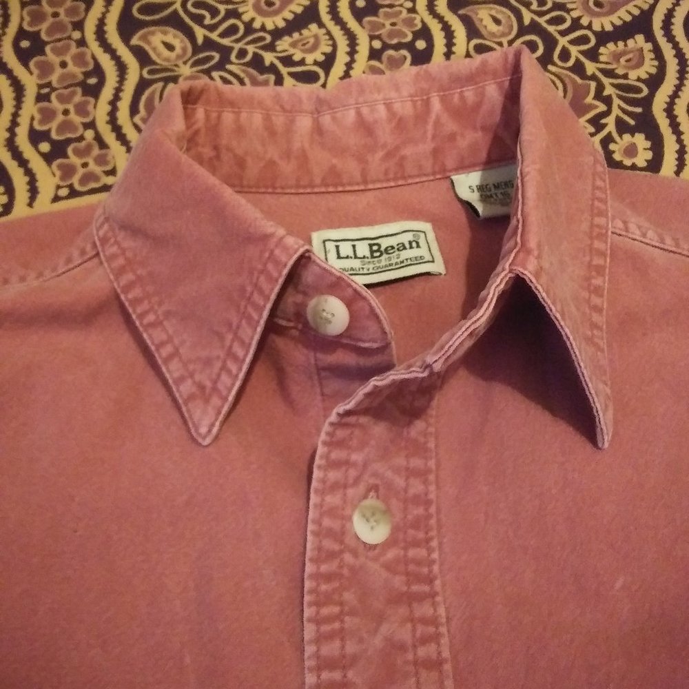 vintage L.L. Bean mens long sleeve button down